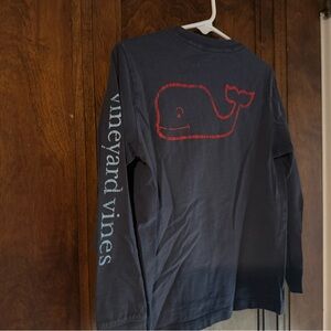 Vineyard Vines Kids Dark Blue Long Sleeve Tee